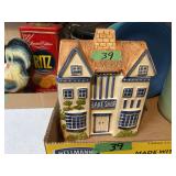 Ceramic Cookie Jars and Dinnerware Lot