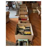 Large Assortment of Fiction and Non-Fiction Hardcover and Paperback Books in Multiple Boxes