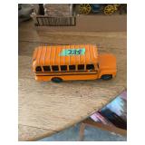 Pressed Steel Toy School Bus Carlinville Community School District #1