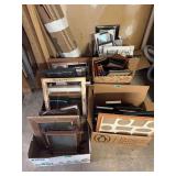 Large Assortment of Picture Frames in Various Sizes, Styles, and Materials