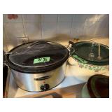 Hamilton Beach and Rival Crock-Pot Slow Cookers Lot of Two