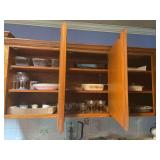 Assorted Kitchenware Lot Including Glassware Bakeware and Teacups