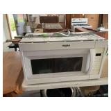 Whirlpool White Over-the-Range Microwave Oven