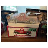 Second Edition 1937 Chevy Pickup with Tonneau Cover Die Cast Metal Locking Coin Bank 1/25th Scale