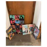 Collection of DC and Marvel Superhero Comic Book and Character Wooden Wall Art Plaques