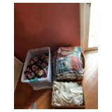 Assorted Handcrafted Crochet Blankets and Woven Throws