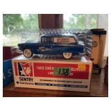 Sentry Hardware 1955 Chevy Sedan Delivery Die Cast Metal Locking Coin Bank 1/25th Scale