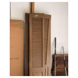 Brown Wooden Louvered Bifold Doors