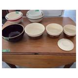 Assorted Ceramic Mixing Bowls and Serving Pieces