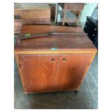 Wooden Cabinet with Single Long Gun Lot