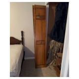 Solid Wood Bifold Closet Doors with Raised Panels and Hardware