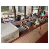 Assorted Outdoor Decor, Camping Lanterns, and Household Items Lot