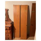 Pair of Wooden Bi-Fold Closet Doors with Hardware