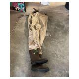 Tan Chest Waders with Brown Boots