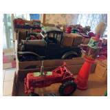 Collection of Farm Toys and Gas Pump Model