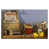 Mixed Media Lot with Vinyl Records, Cassettes, CDs, and Comic Books