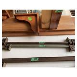 Lot of Two Metal Pipe Clamps for Woodworking