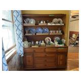Wooden Dining Room Hutch and Buffet