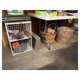 Assorted Lot of Household Goods, Baskets, and Utility Items