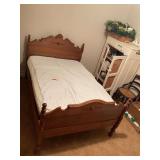 Wooden 3 quarter Bed with Headboard and Footboard