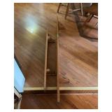 Set of Two Long Wooden Wall Shelves with Brackets