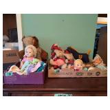 Assorted Plush Toys, Dolls, and Stuffed Animals Collection
