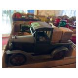 Metal Model 1928 Truck with Wooden Block Cargo