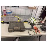 Assorted Power Tools and Storage Organizers Lot
