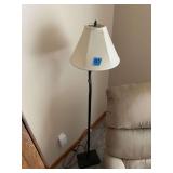 Metal Floor Lamp with Fabric Shade