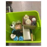 Assorted Workshop Materials and Shop Supplies Tote