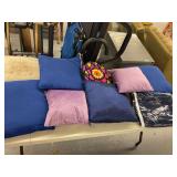 Assorted Decorative Pillows and Linens
