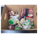 Assorted Craft Ribbons in Various Widths and Designs