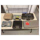 Assorted Tool Cases and Organizer Boxes Including Dremel and Craftsman