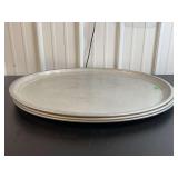 Set of Three Aluminum Pizza Pans / Trays