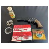 Crosman Model 357 .177 Caliber BB/Pellet Revolver with Accessories and Ammunition
