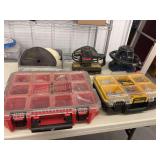 Assorted Tool Lot with Milwaukee and Dewalt Organizers