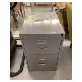 Metal Two-Drawer Filing Cabinet