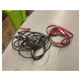 Heavy Duty Jumper Cables and Heavy Gauge Electrical Cable Lot