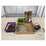 Assorted Tool Lot with Folding Rulers, Drill Bits, and Hardware