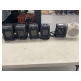 Lot of 6 Electric Space Heaters by Comfort Zone, King, and Pelonis