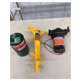 Amarine Made Water Pressure Pump, Strand Beach Anchor, and Coleman Propane Cylinder