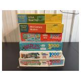 Assorted 1000-Piece Jigsaw Puzzles Featuring Hennessy and White Mountain Brands