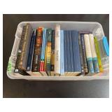 Assorted Christian and Fiction Book Collection Including David Jeremiah and CSB Notebooks