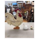 Collection of Rooster and Hen Chicken Themed Decor and Tableware