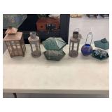 Assorted Decorative Lanterns and Bird Feeders