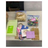 Assorted Stationery, Gift Bags, and Craft Supplies Lot