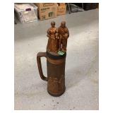 Large Decorative Ceramic Stein with Figural Lid