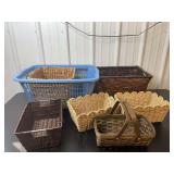 Assorted Woven Baskets and Storage Containers