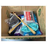 Assorted Household First Aid and Wellness Goods Box