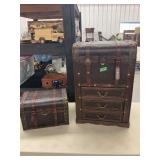 Storage Chest and Matching Trunk Set